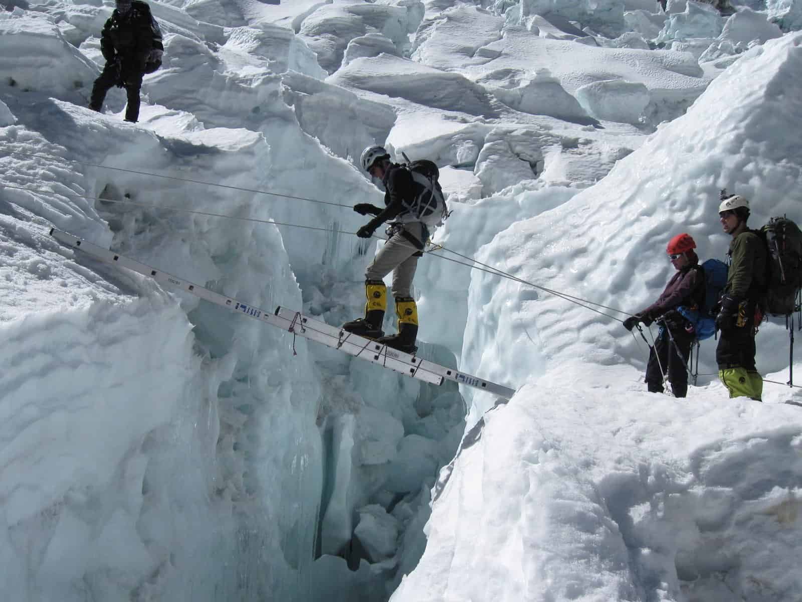 Mountain Crossing by Ladder